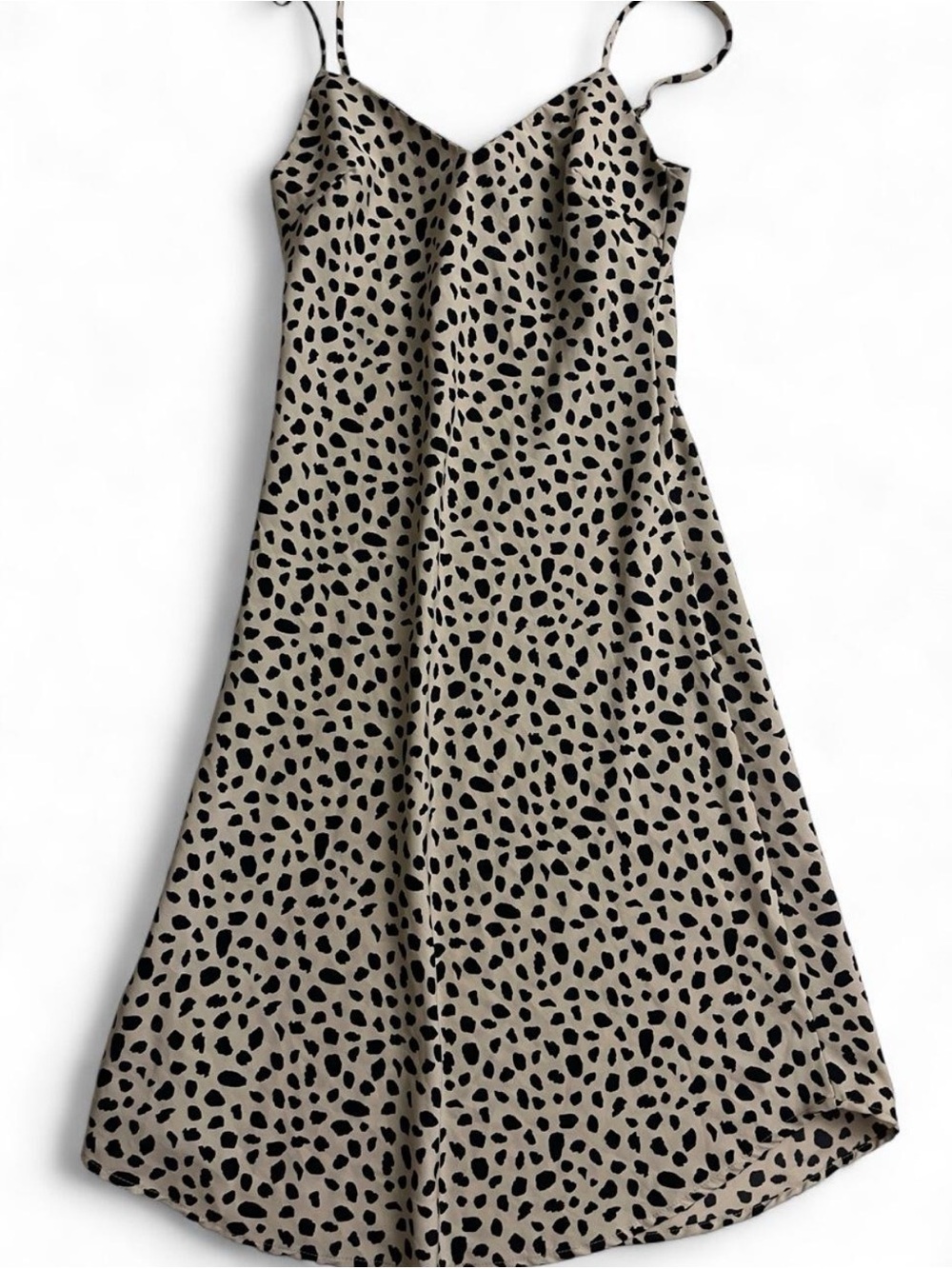 Stella Laguna Beach V-Neck Satin Slip Midi Dress